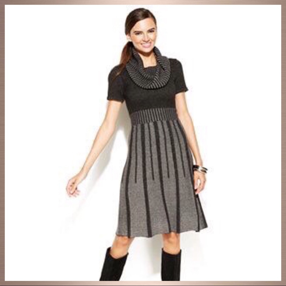 Alfani Cowl Neck Sweater Dress - Picture 2 of 8